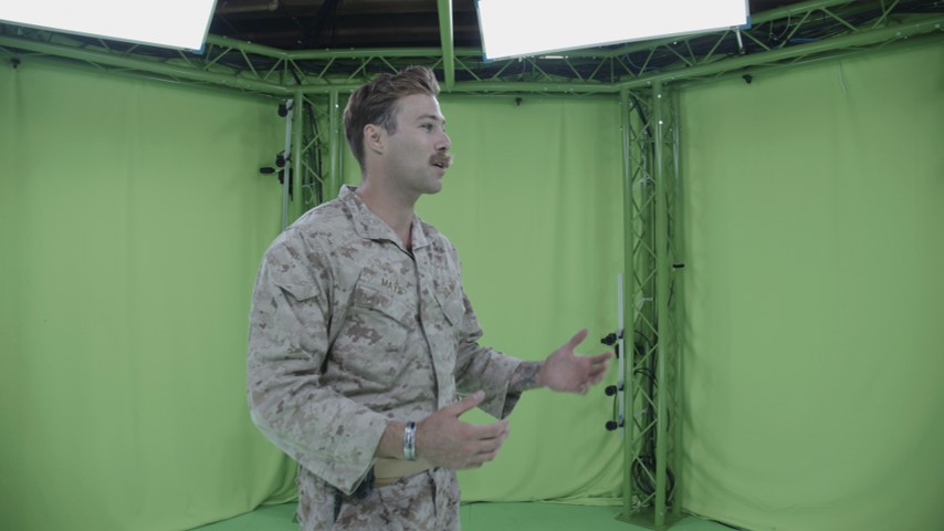 US Army Instructor in VR as a Hologram