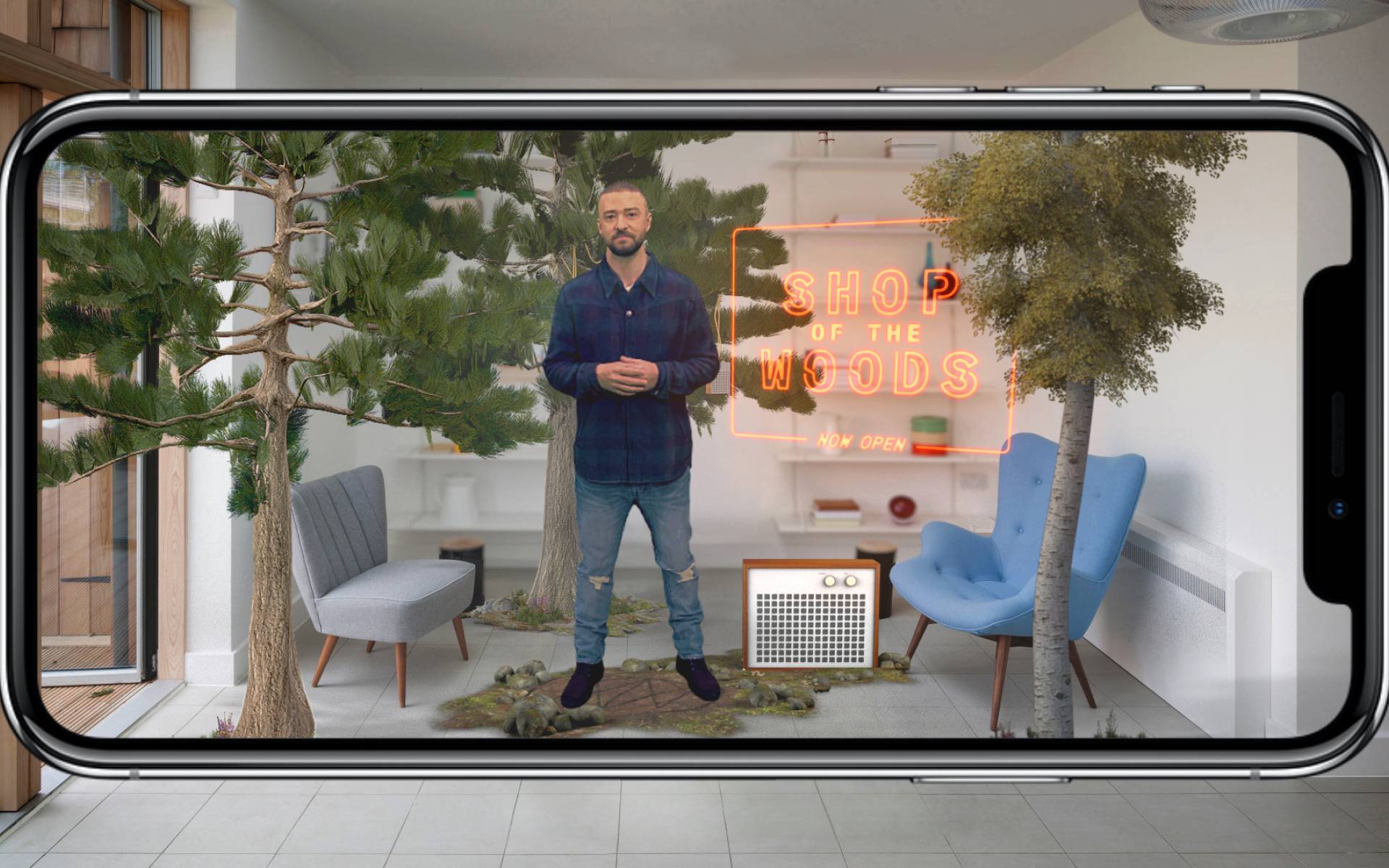 Justin Timberlake Radical Media AmEx AR Experience on Iphone